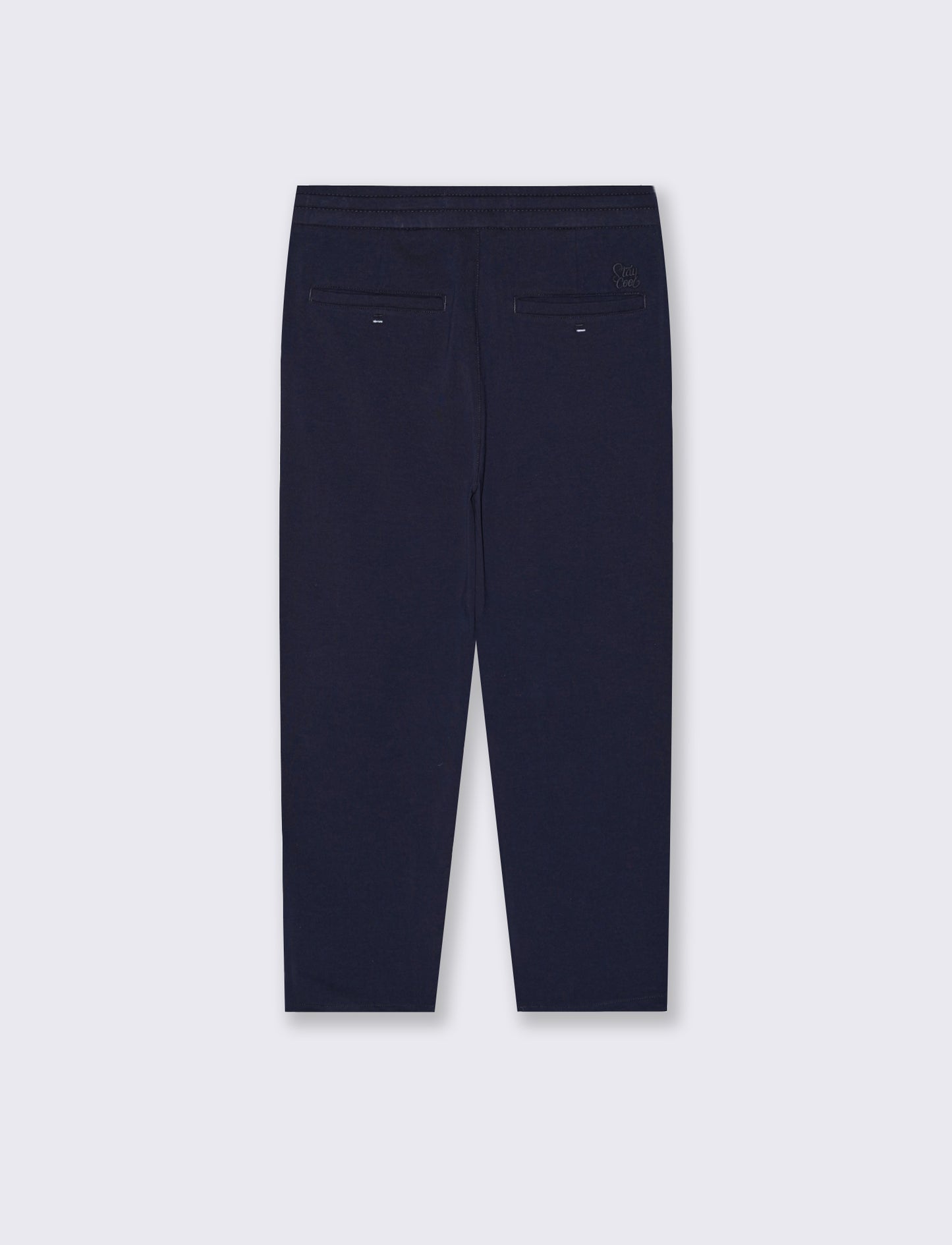 Chino pants with drawstring and laces - Blue