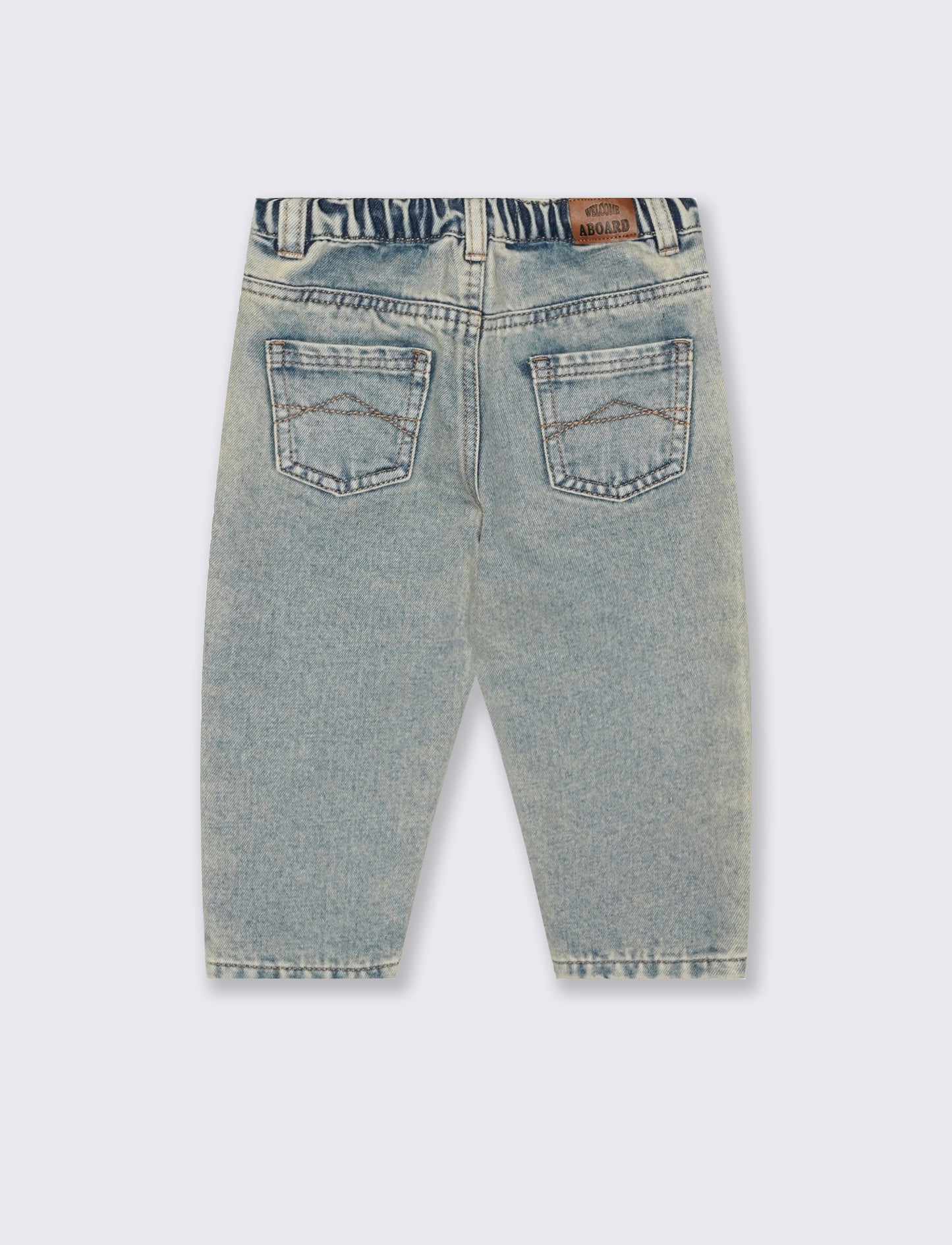 Jeans ampia vestibilità moda chiara - Denim