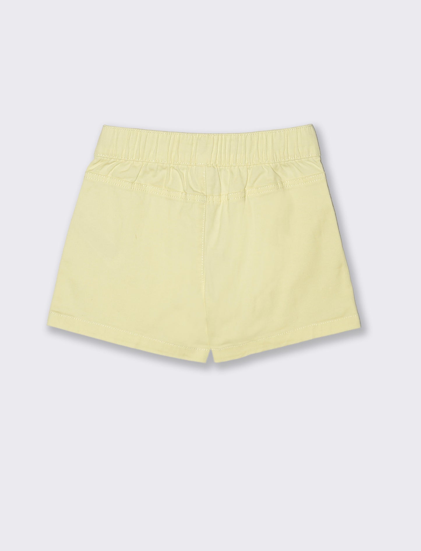 Short in cotone da bambina freschi e comodi - Giallo