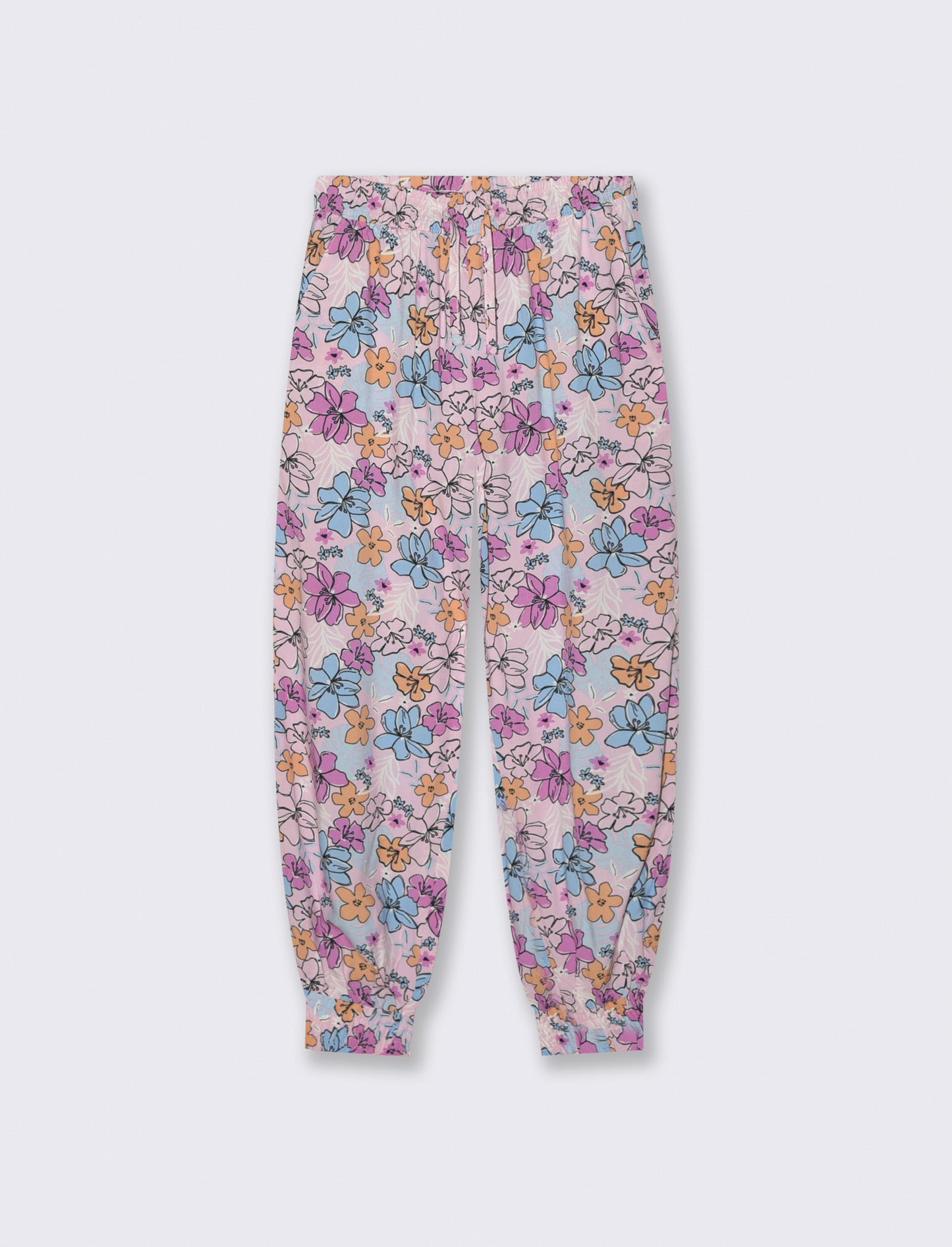 Jogger in viscosa con stampa e comfort - Fantasia