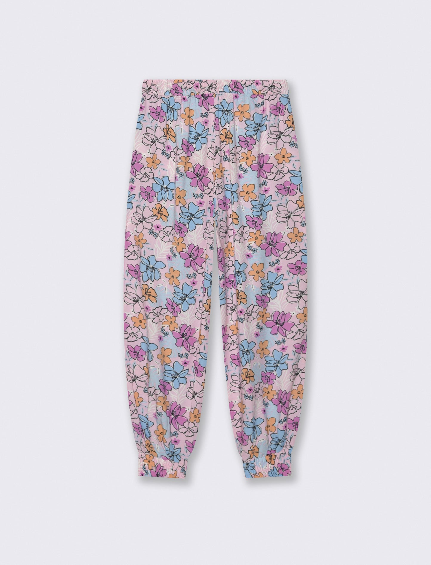 Jogger in viscosa con stampa e comfort - Fantasia