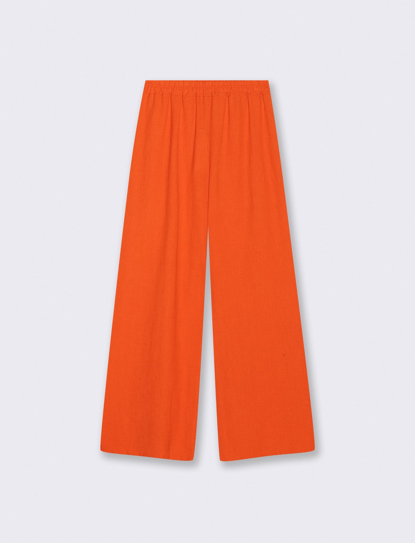 Pantalone palazzo con elastico - Arancio