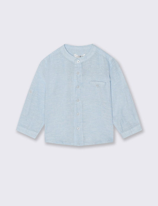Camicia azzurra manica lunga classica - Celeste