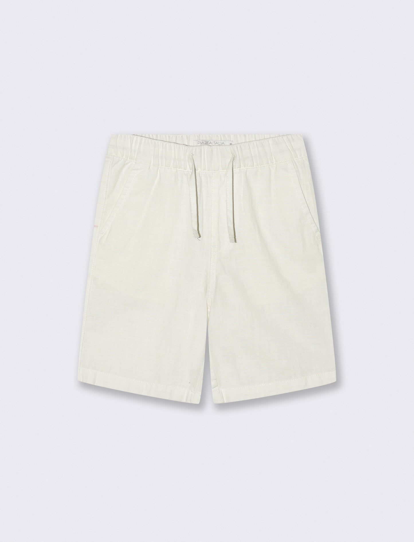 Bermuda in misto lino per ogni occasione - Crema