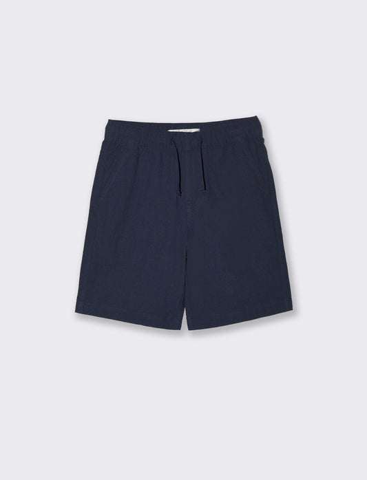 Bermuda in linen blend for every occasion - Blue