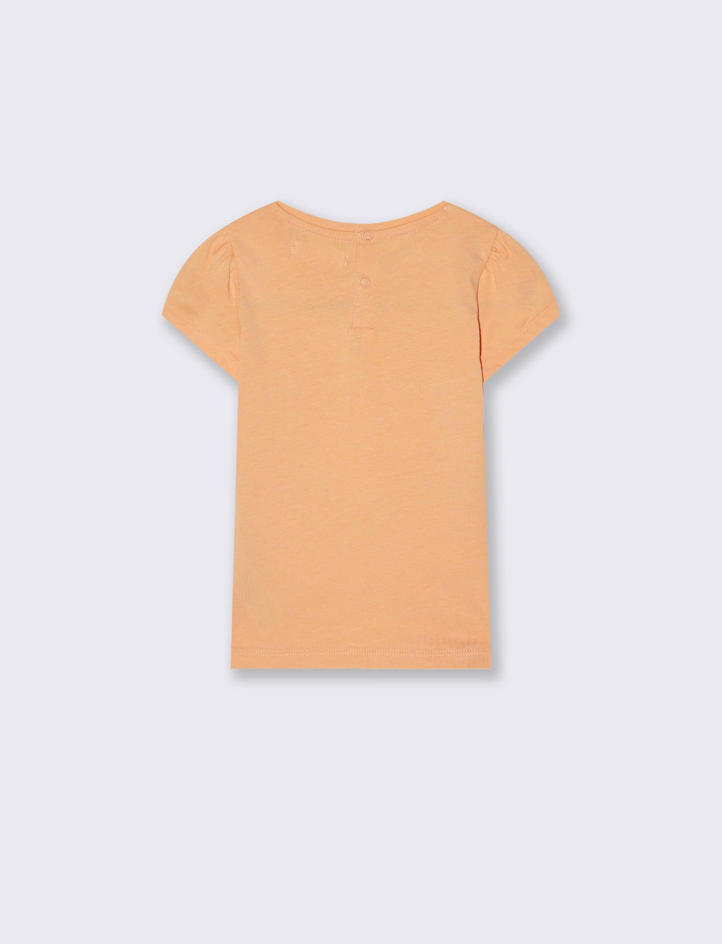 T-shirt girocollo manica corta con stampa - Pesca