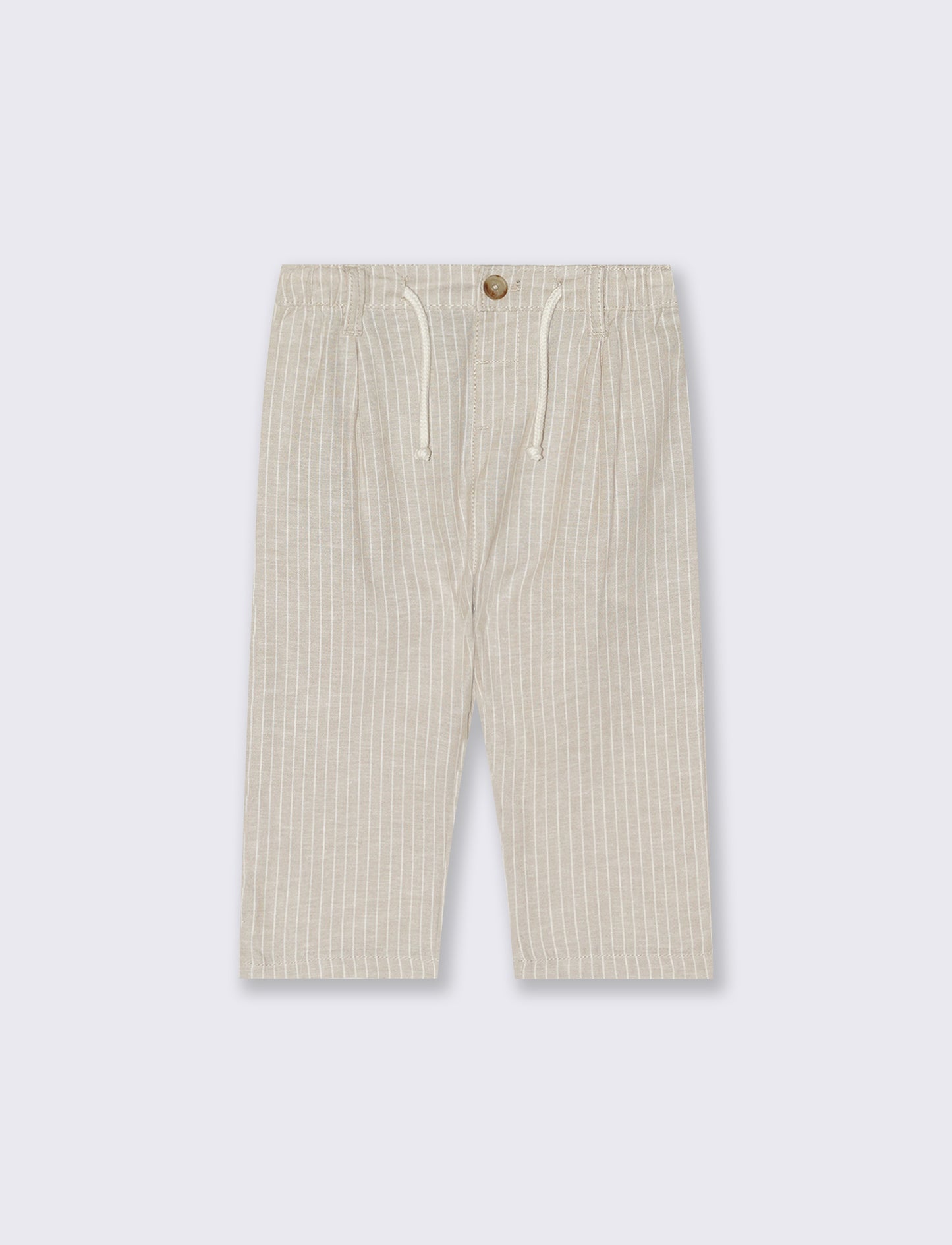 Pantaloni in misto lino - Beige