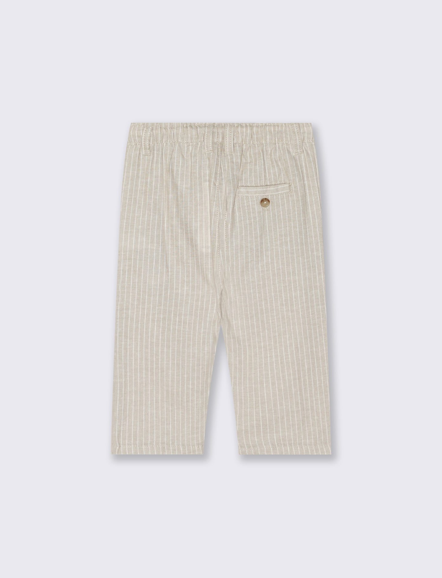 Pantaloni in misto lino - Beige