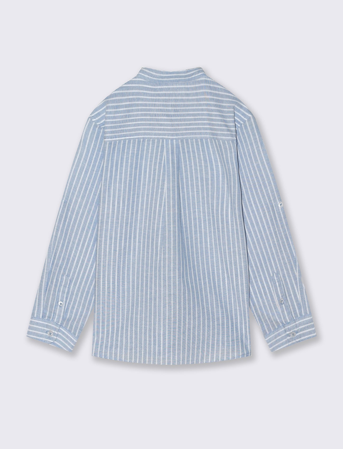 Camicia in cotone rigata con tasca - Righe
