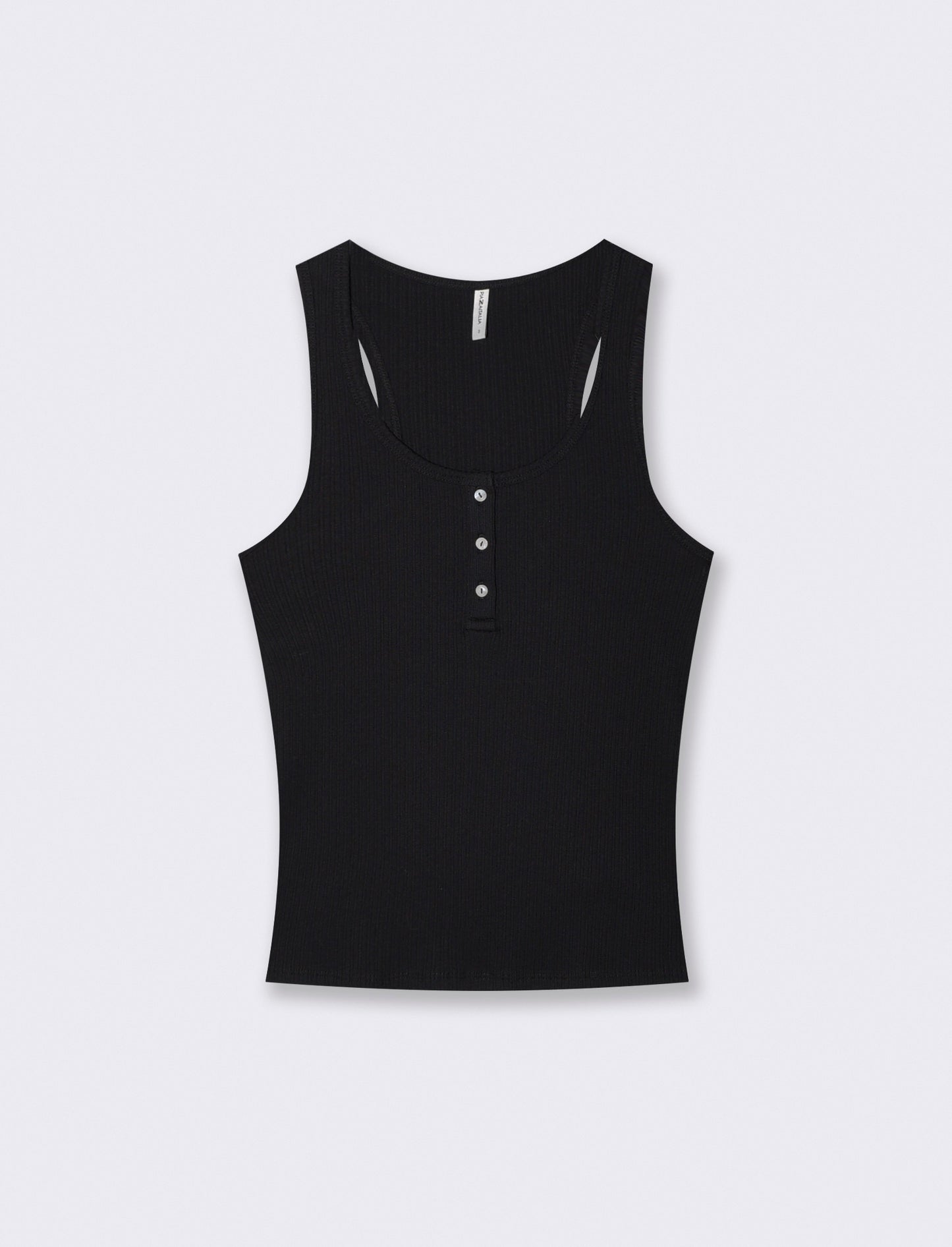 Introducing the Basic Cotton Tank Top, a versatile wardrobe essential for any woman. Crafted from so - Black