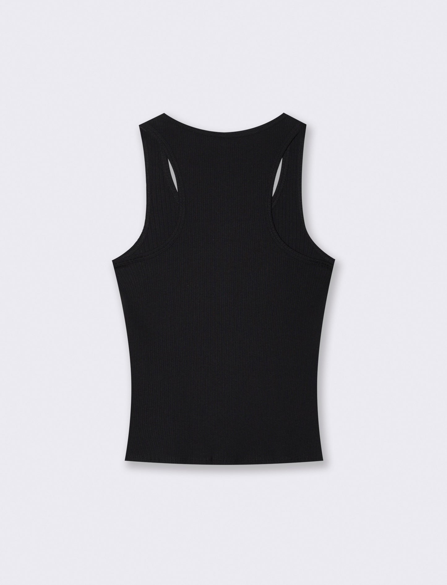 Introducing the Basic Cotton Tank Top, a versatile wardrobe essential for any woman. Crafted from so - Black