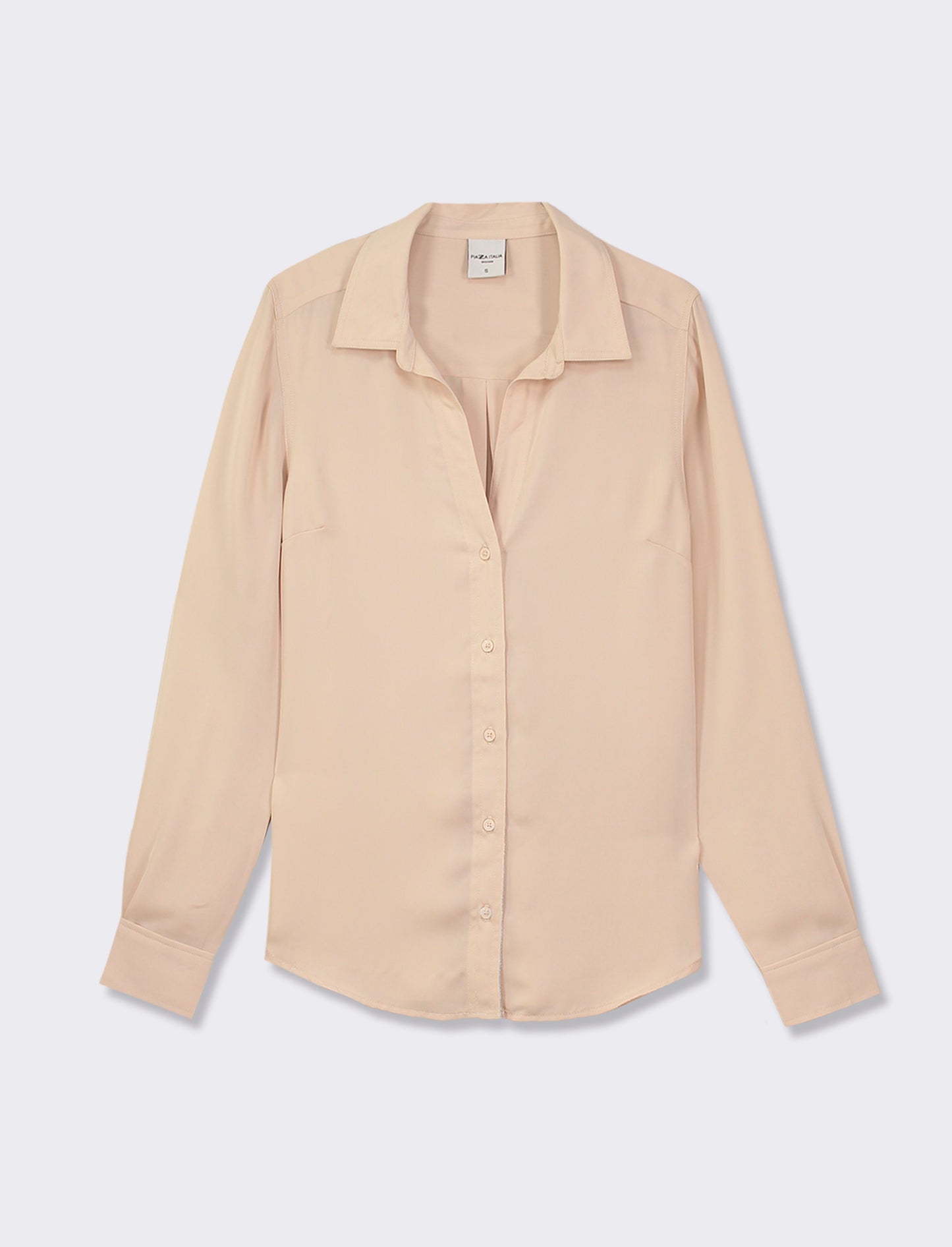 Georgette Polyester Office Daily Wear Shirt - Beige