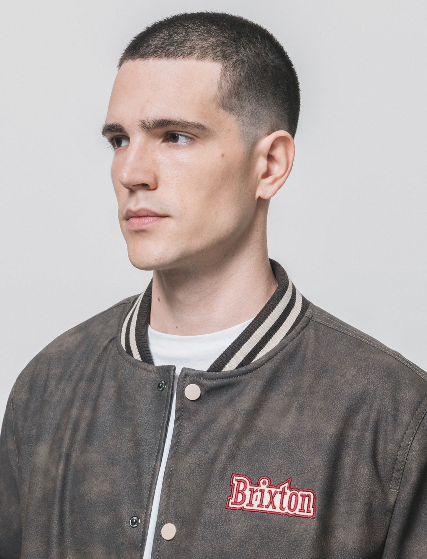 Bomber Maltinto Effetto Nabuk con Patch - Moro