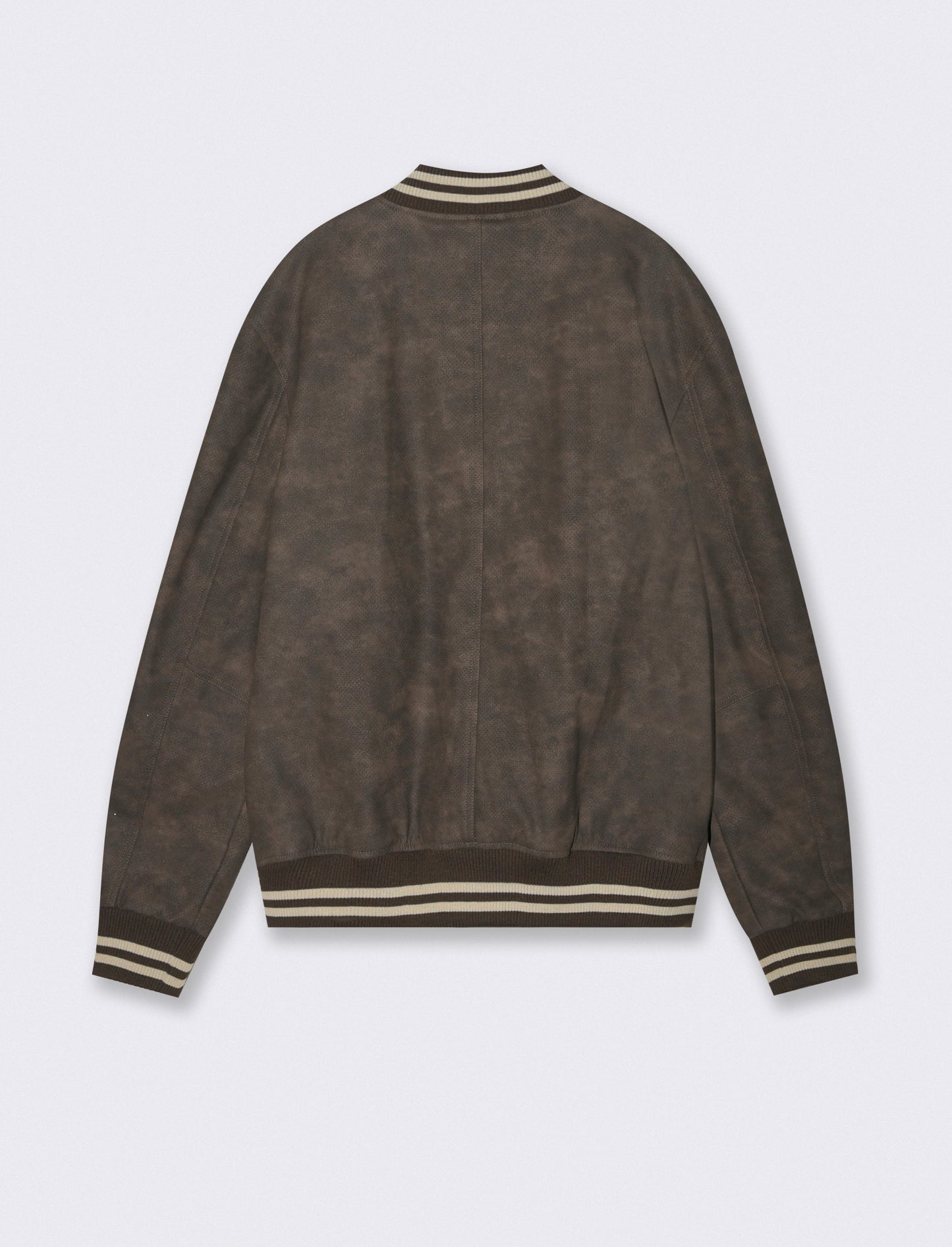 Bomber Maltinto Effetto Nabuk con Patch - Moro
