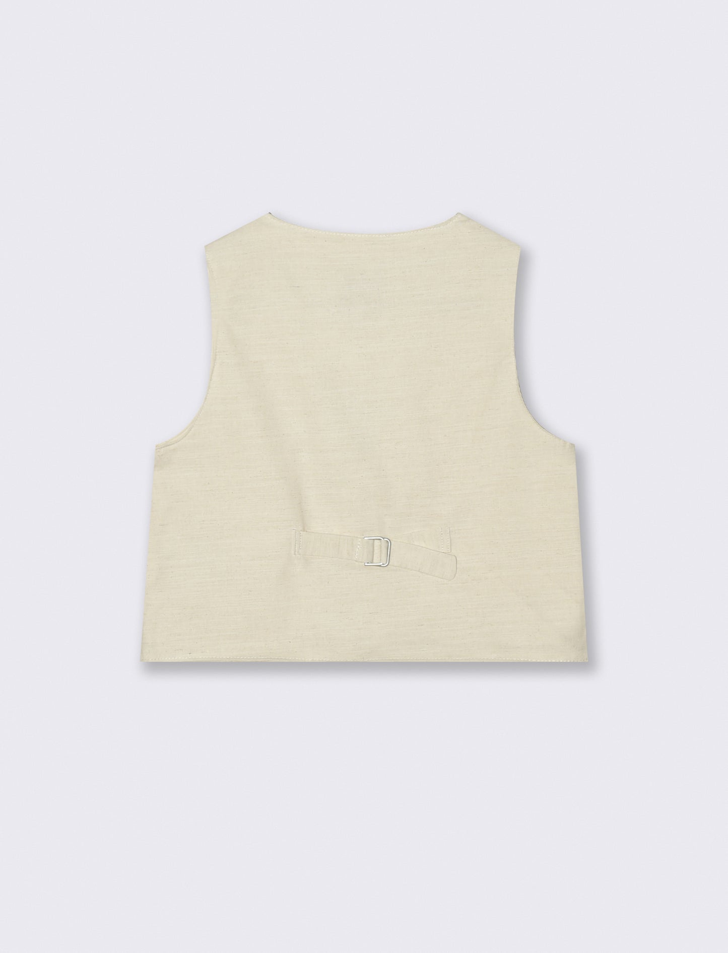 Gilet in misto lino per eventi eleganti - Beige