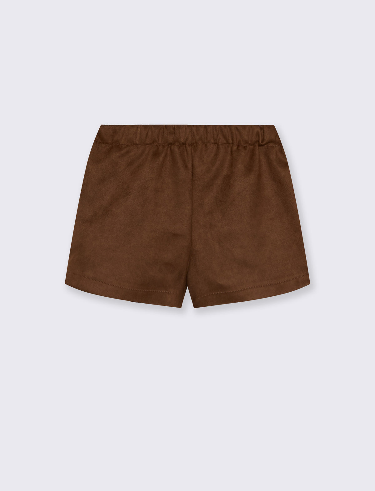 Shorts con pannelli e borchie - Marrone