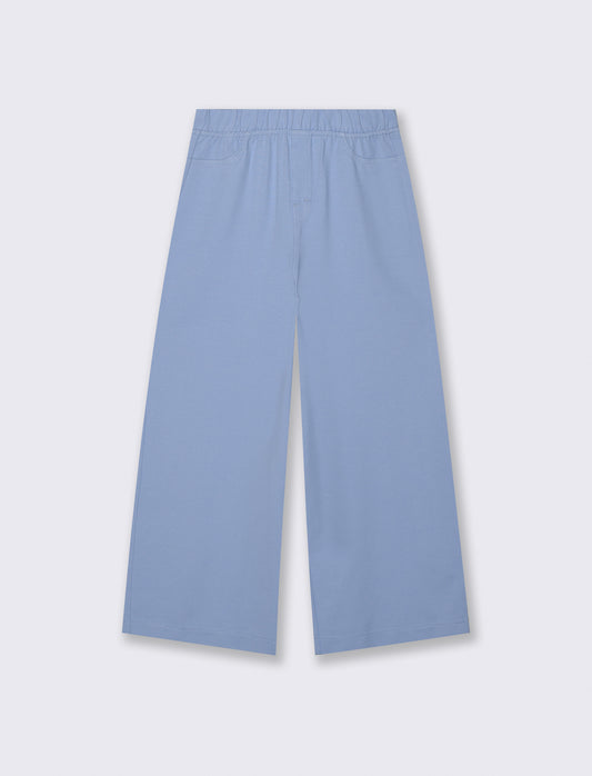 Wide Leg Palazzo Pants for Girls - Sky blue