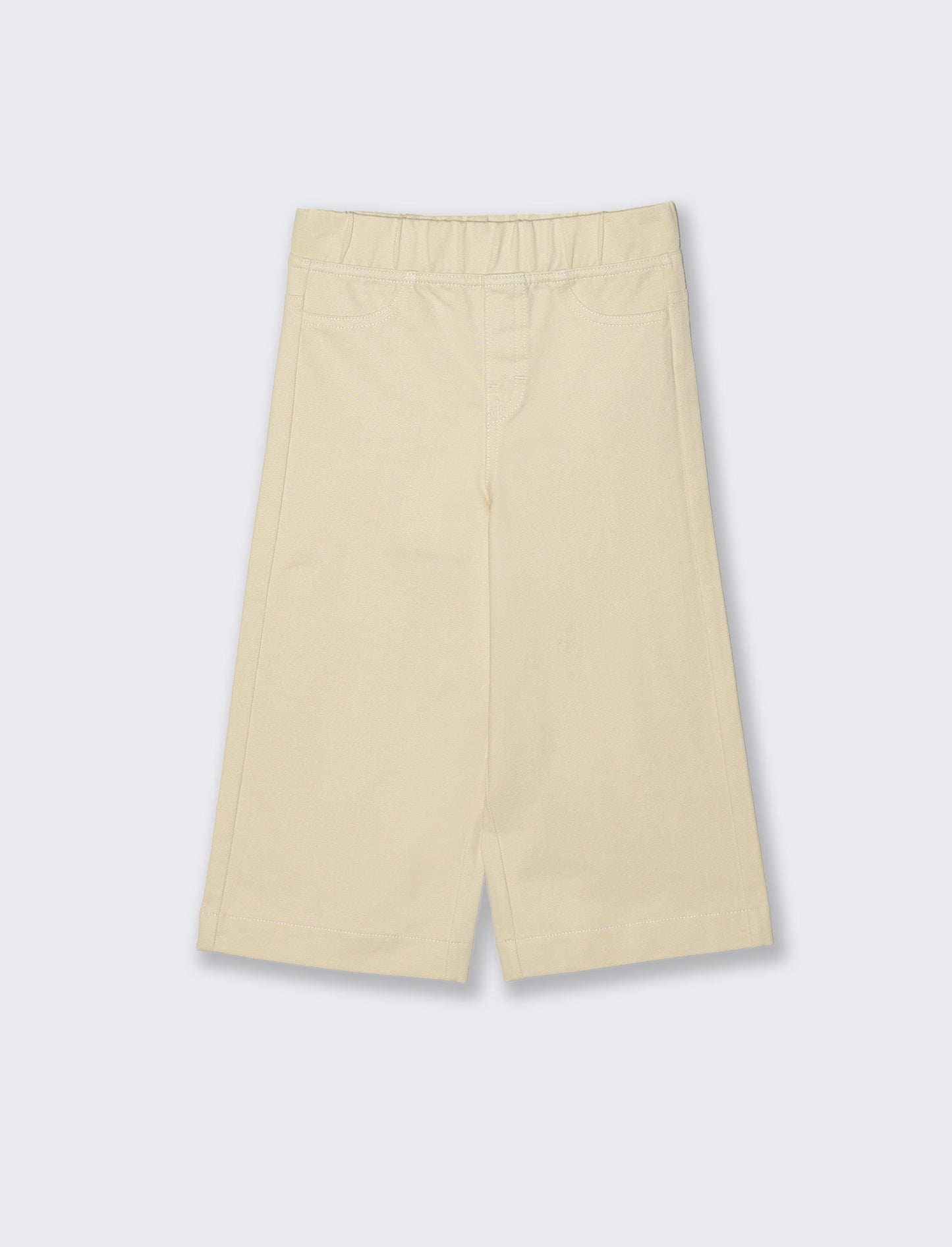 Pantafitness ampi in morbido denim - Beige