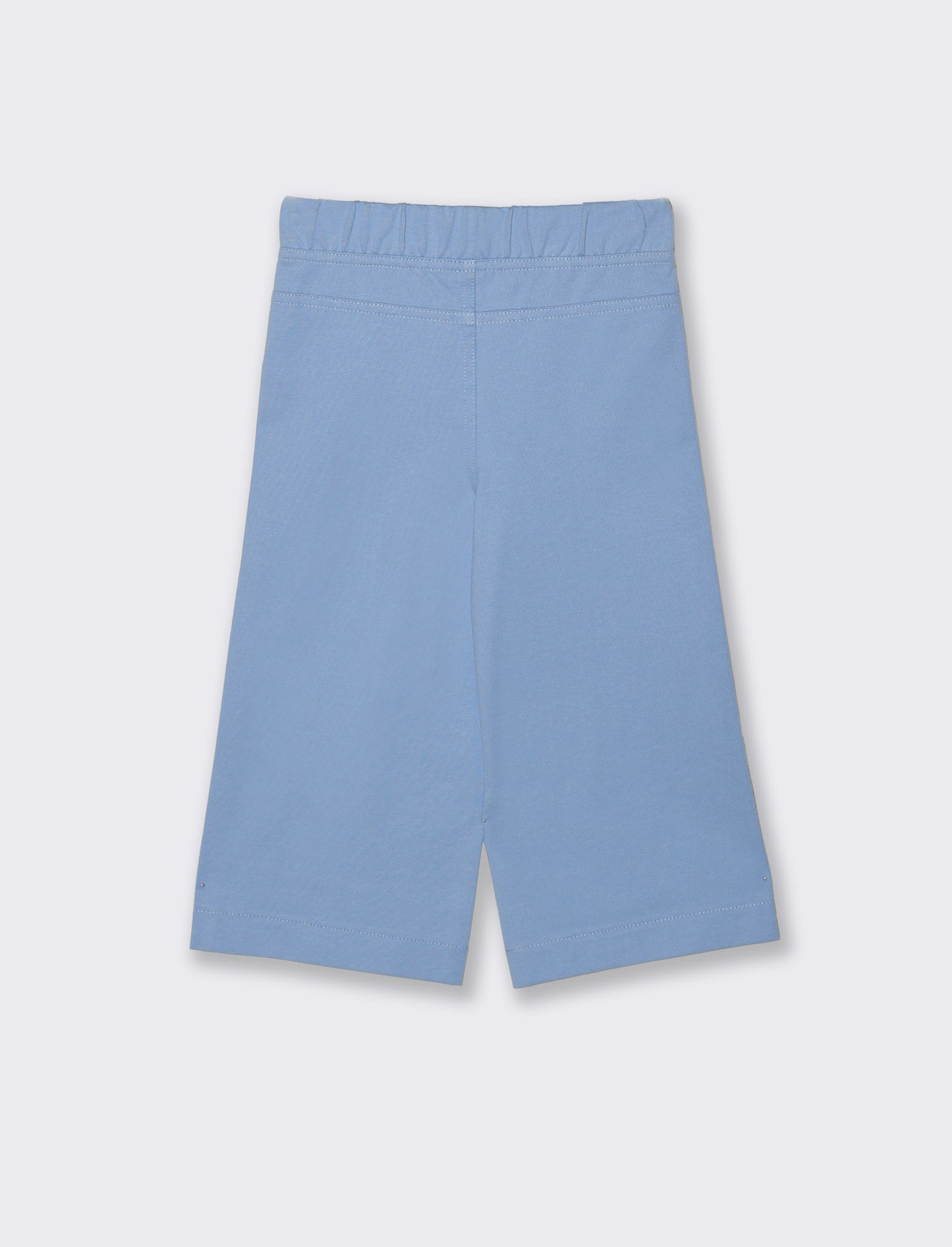 Pantafitness ampi in morbido denim - Azzurro