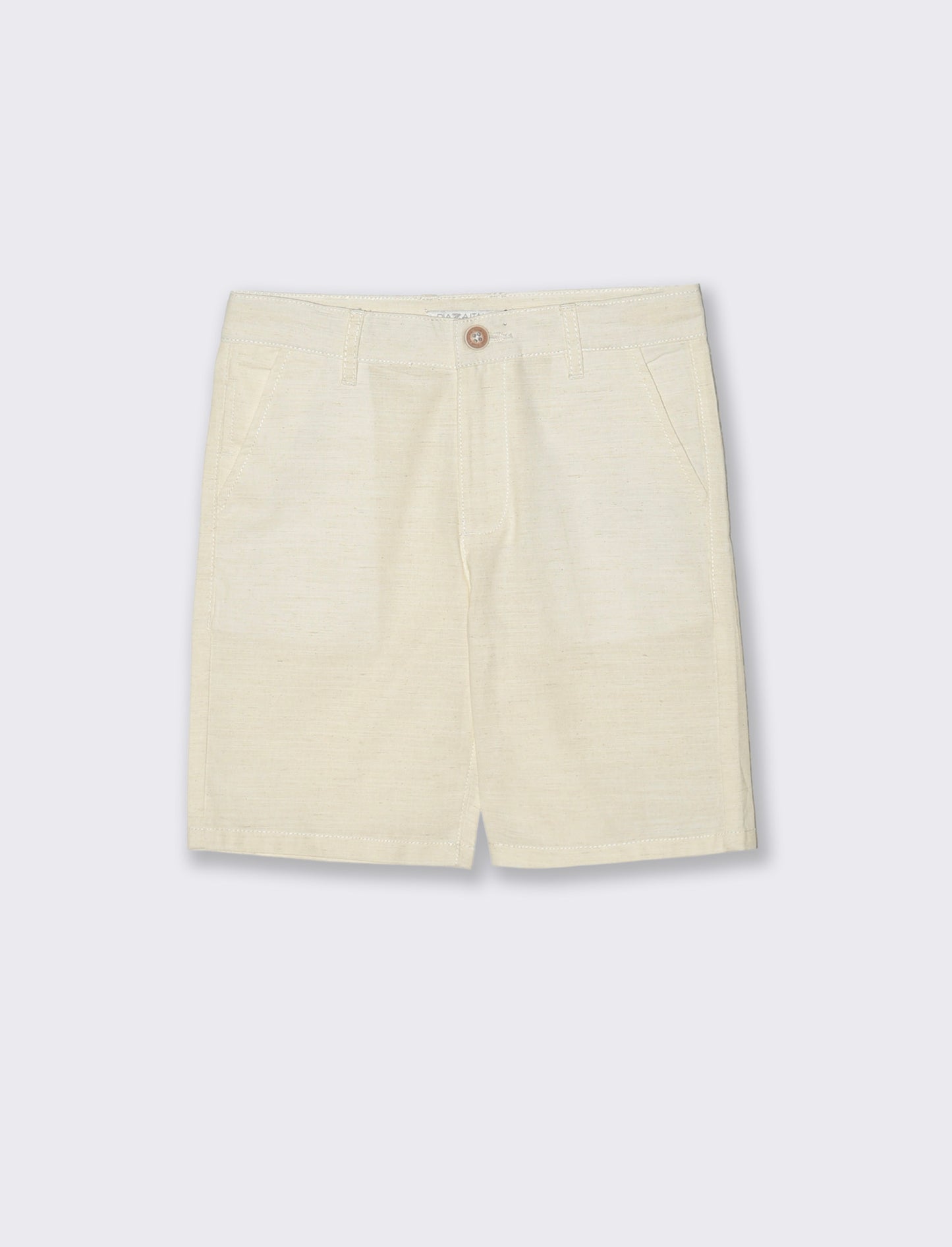 Bermuda in misto lino modello chino - Beige