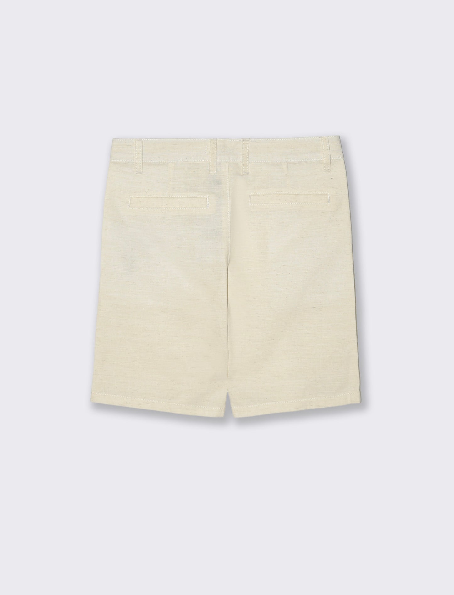 Bermuda in misto lino modello chino - Beige