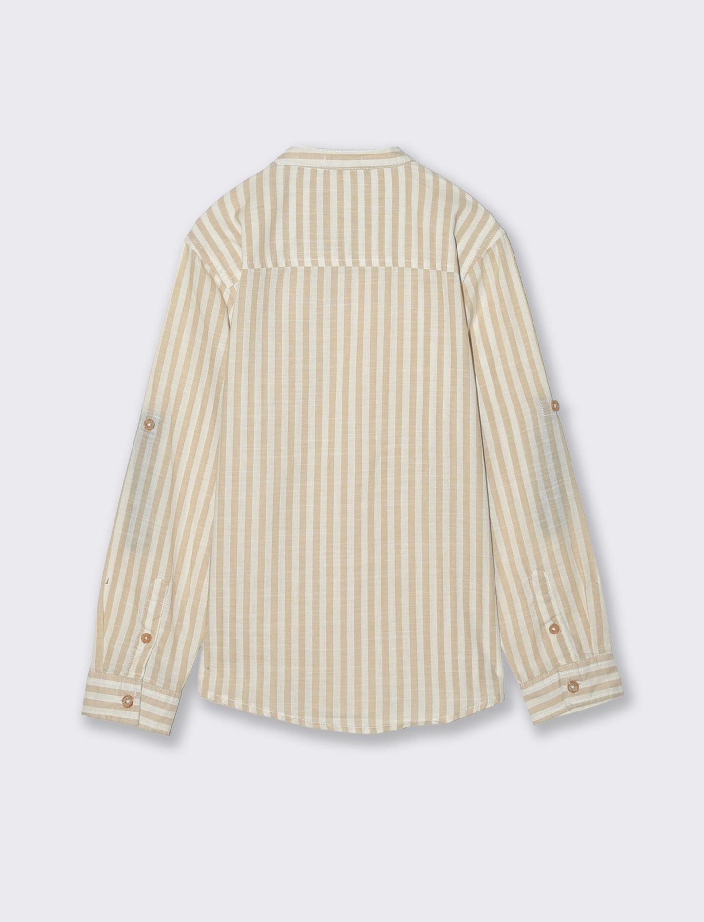 Camicia rigata in cotone con dettagli chic - Righe
