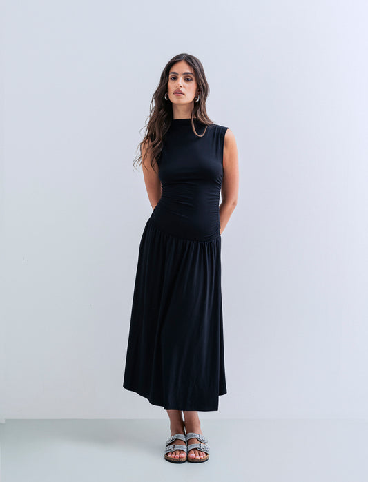 Vestito smanicato - Nero