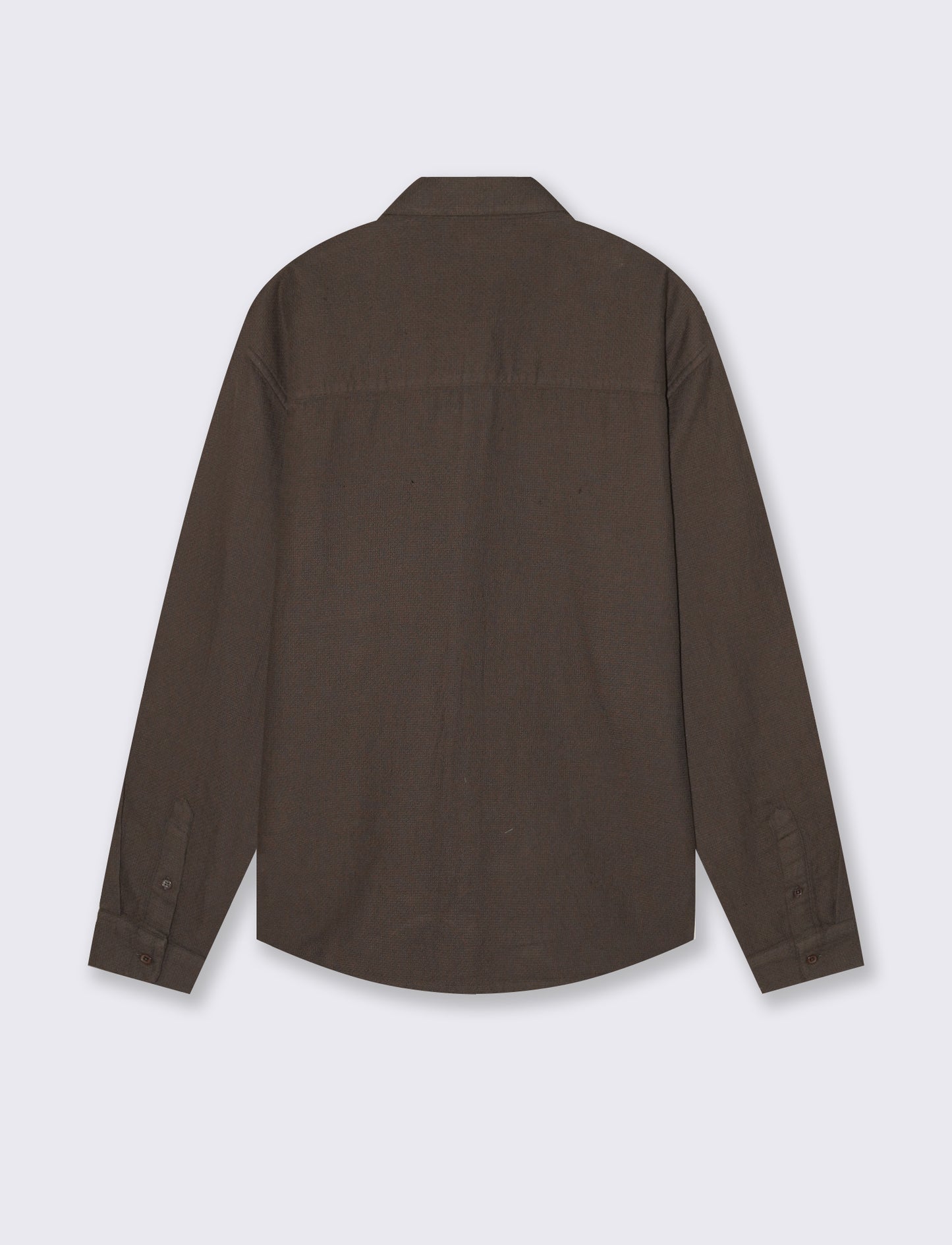 Cropped waffle cotton shirt - Grey