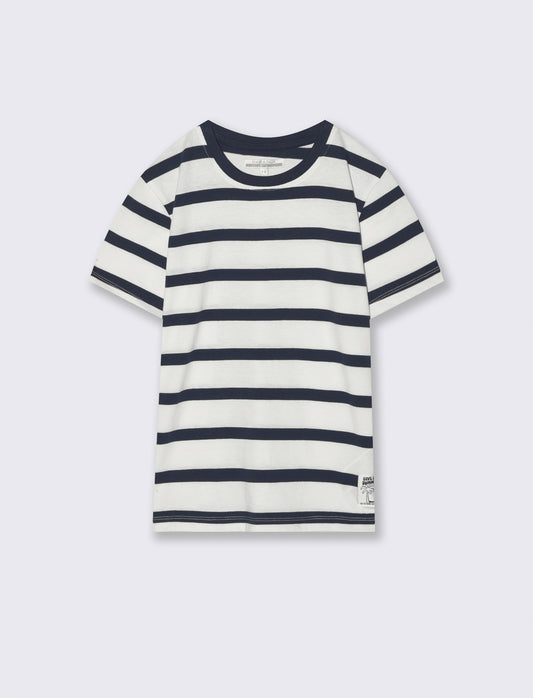 Striped Cotton Summer T-Shirt - Blue