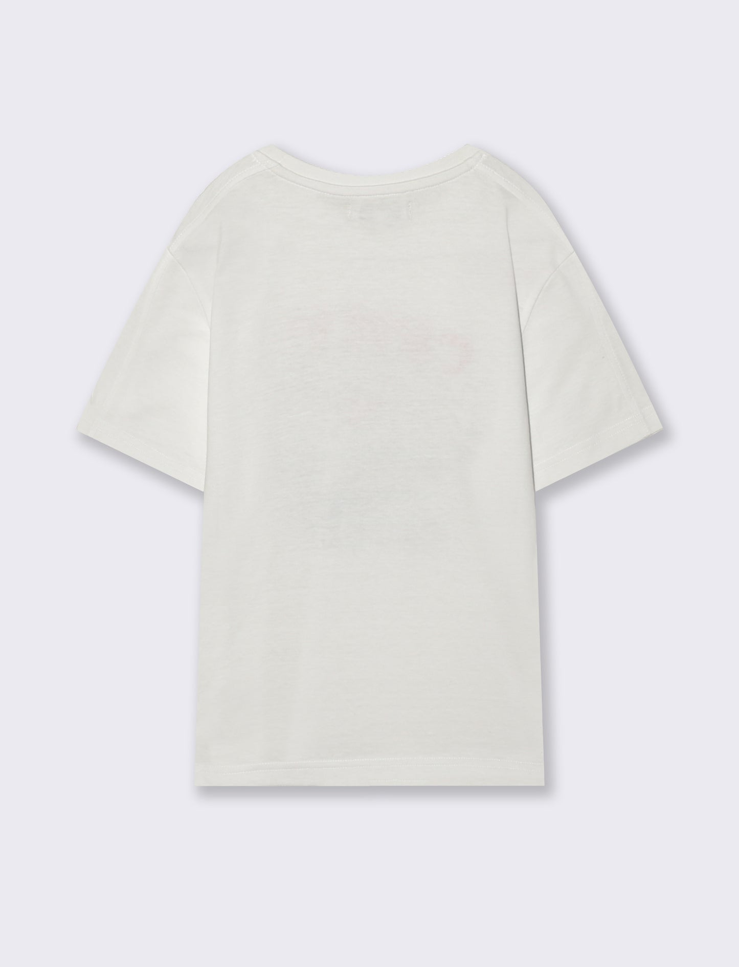 T-shirt fotografica in cotone estivo - Bianco