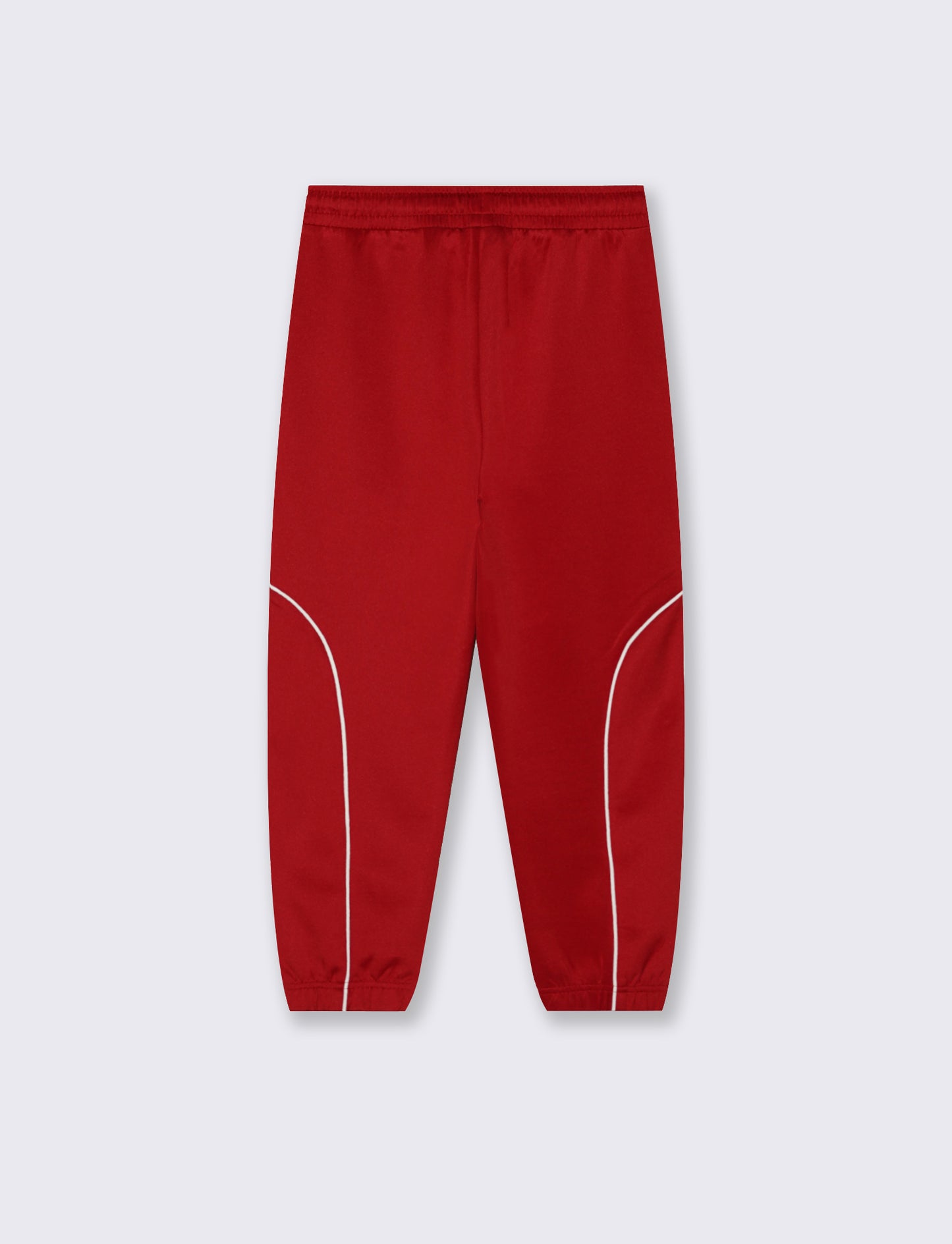 Jogger in felpa leggera con stampa frontale - Rosso india