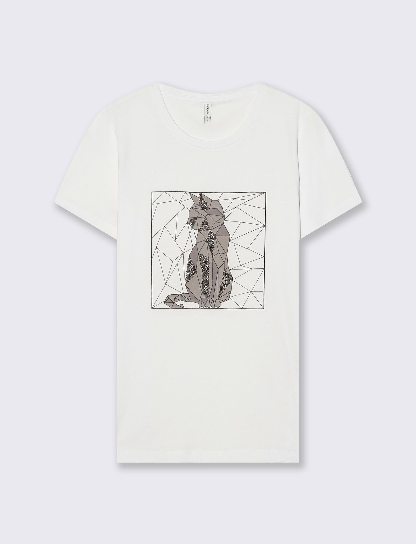 T-Shirt in Cotone con Stampa Frontale - var 3