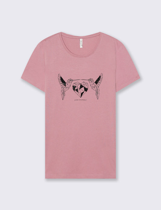 T-Shirt in Cotone con Stampa Frontale - Var 4