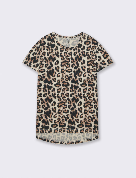 T-Shirt in Cotone Manica Corta Rigata - var 1