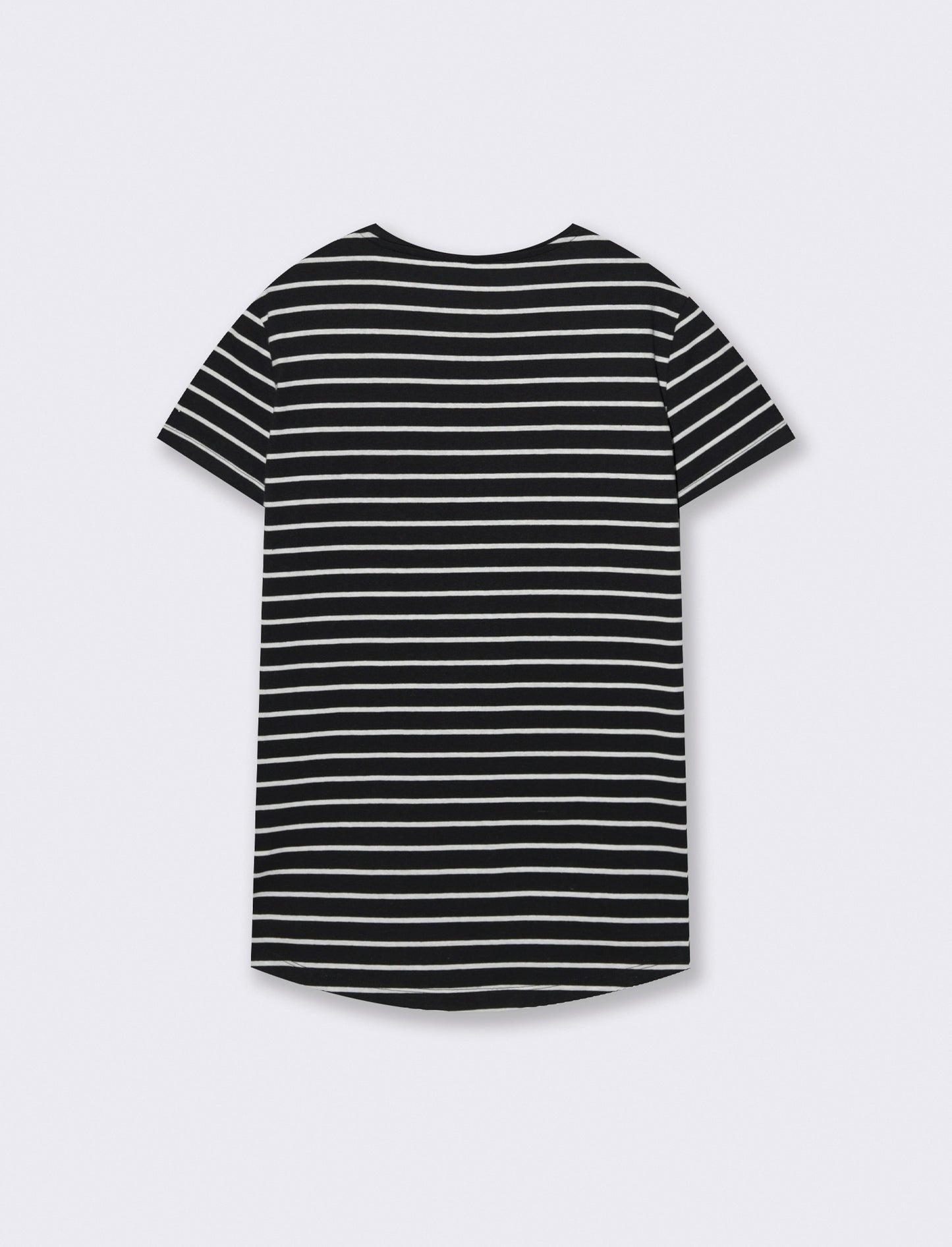 T-Shirt in Cotone Manica Corta Rigata - var 2