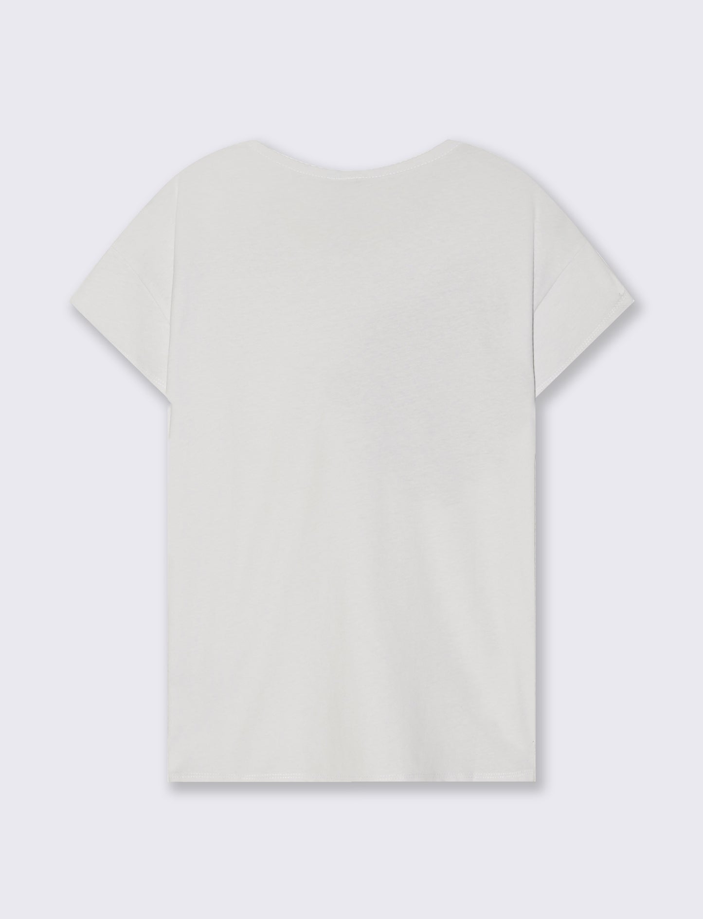 T-Shirt Manica Corta con Stampa e Paillettes - var 1