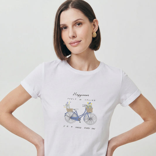 T-Shirt Manica Corta con Stampa - var 1