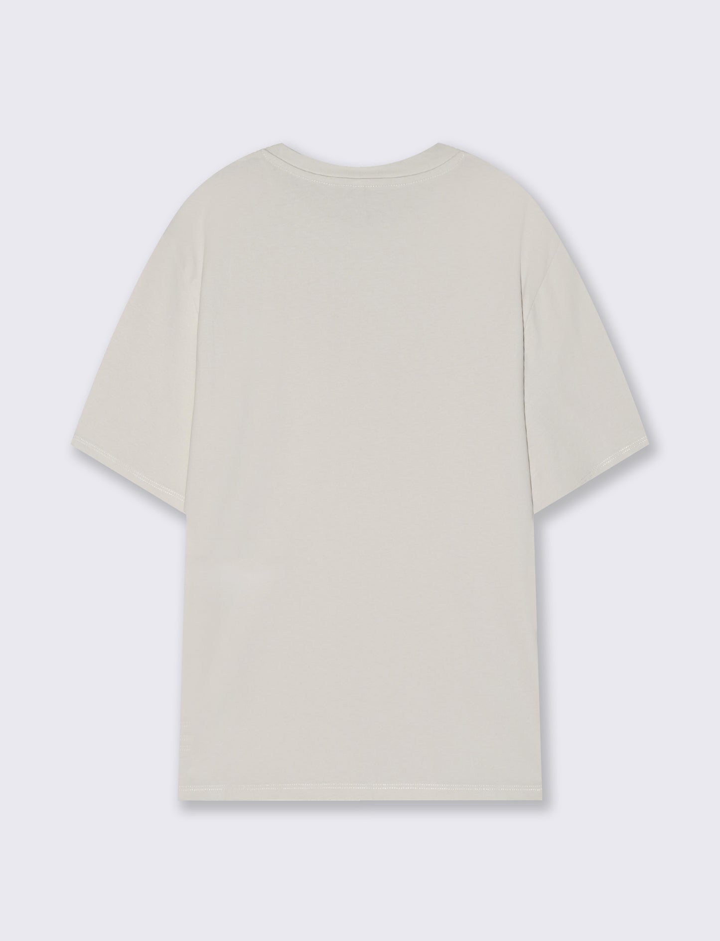 T-Shirt con Fiore Applicato - Avorio