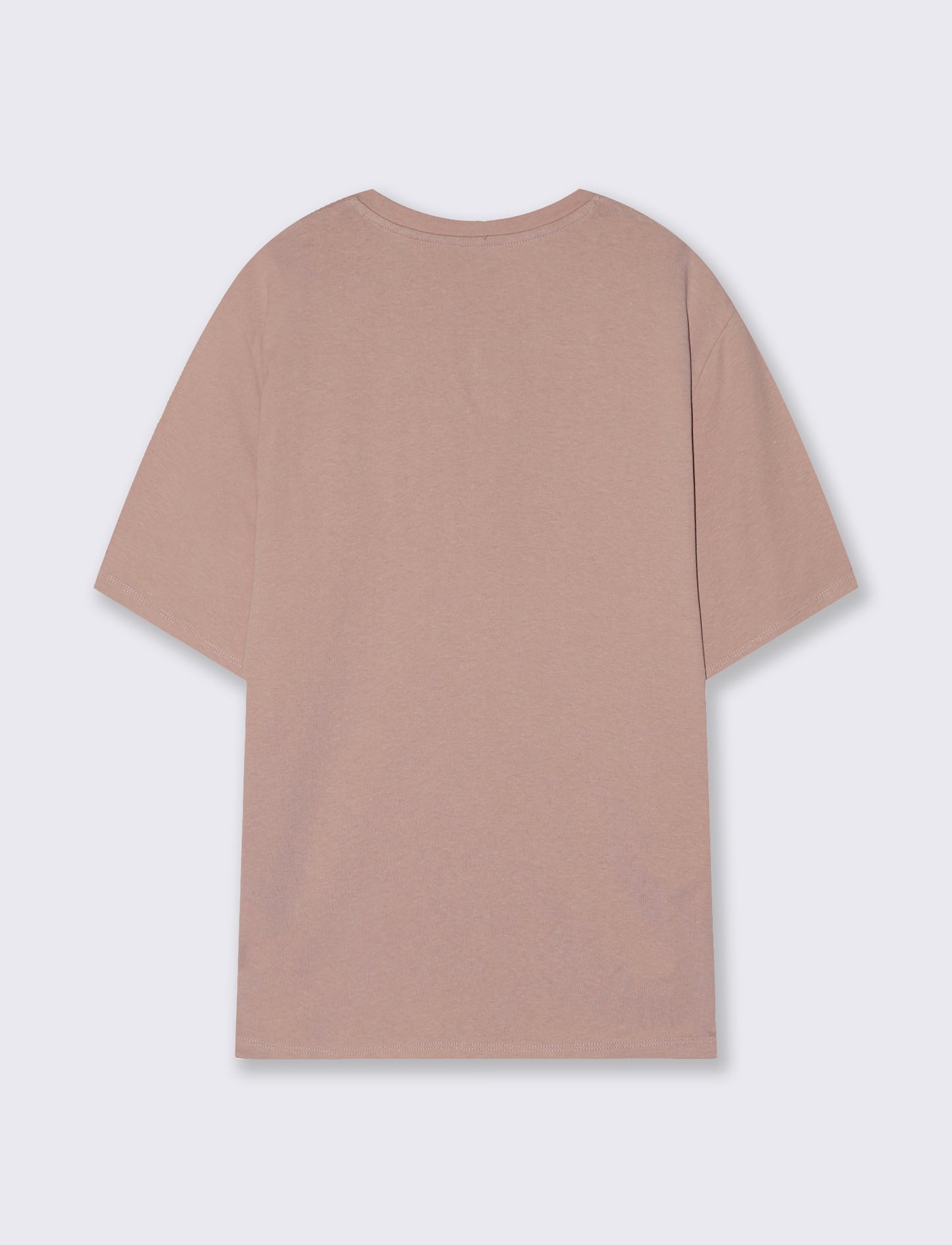 T-Shirt with Applied Flower - Pink