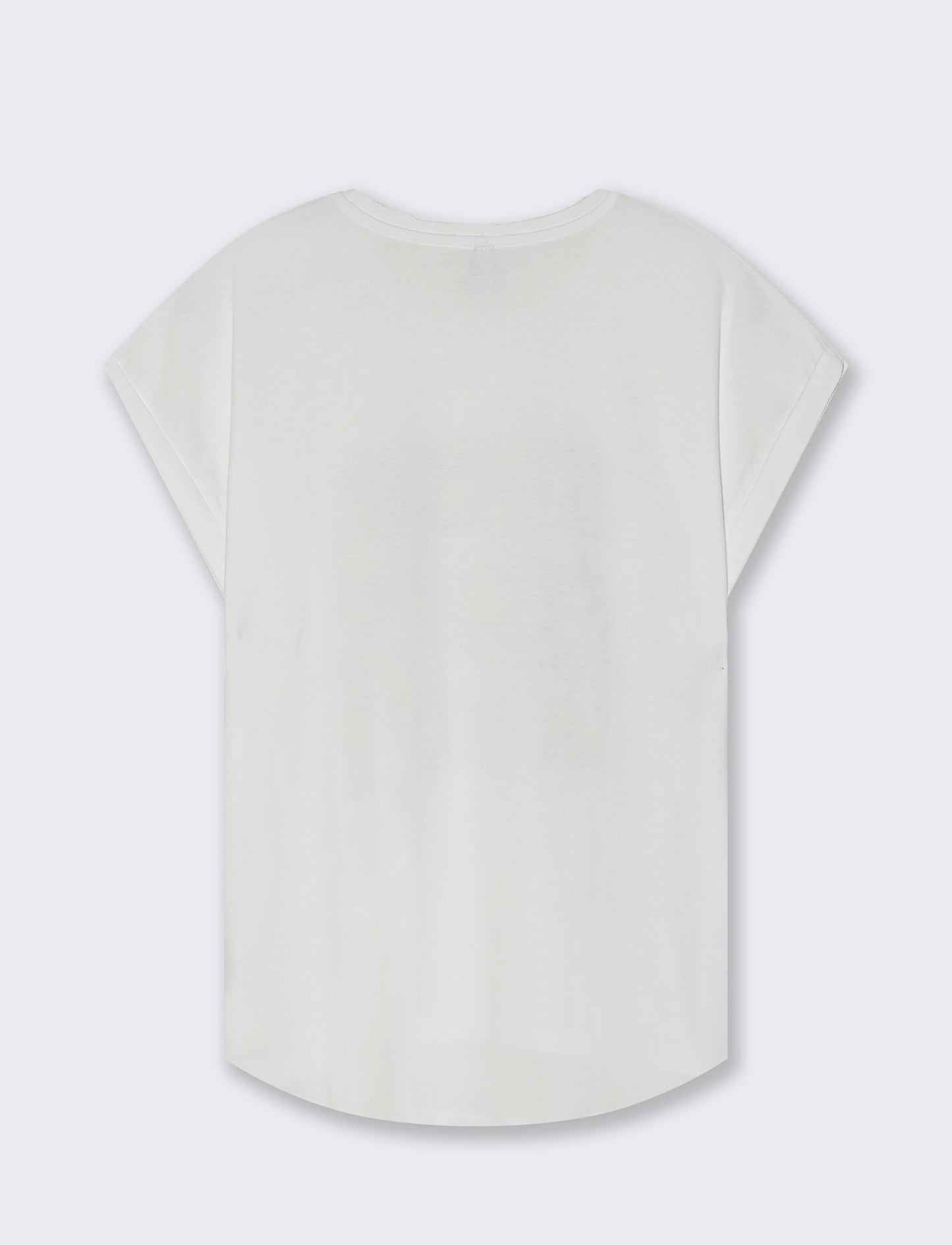 T-shirt in cotone con stampa frontale - var 1
