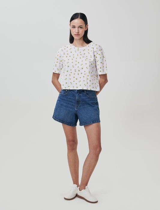 Introducing the perfect addition to any woman's wardrobe: a short-sleeve cotton t-shirt designed for - 