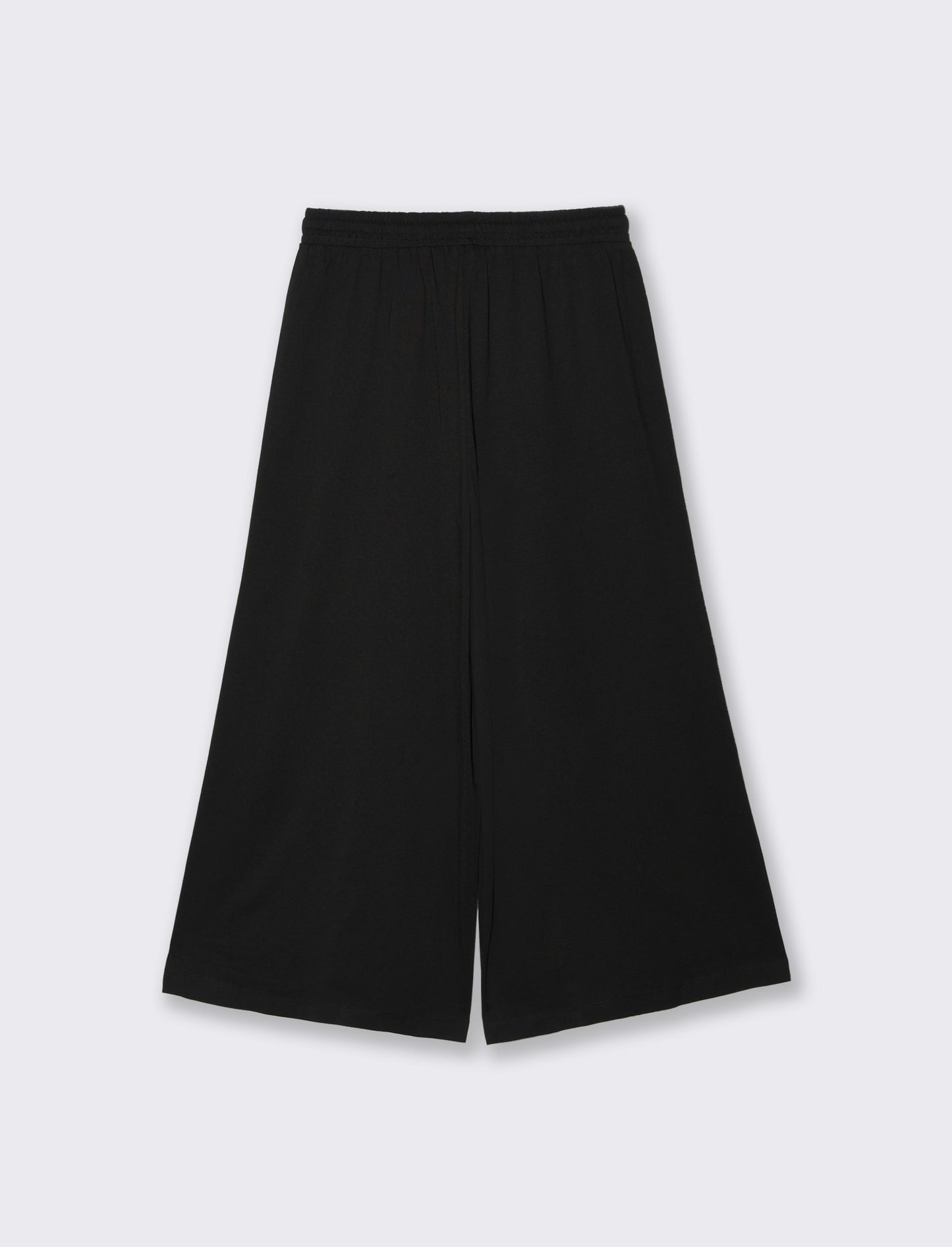 Pantalone Coulotte con Elastico e Coulisse - Nero