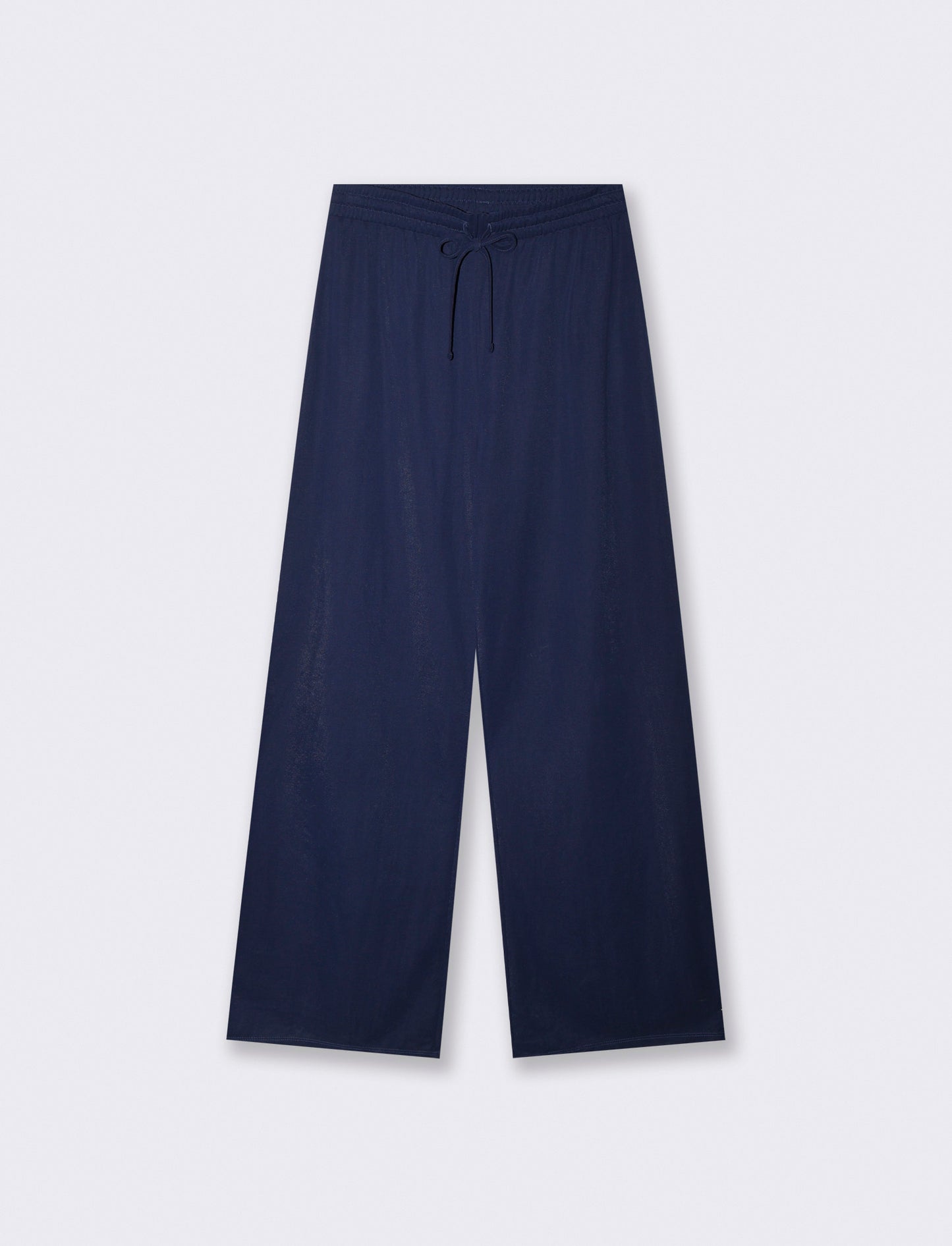 Pantalone Cavallo Basso con Elastico - Blu