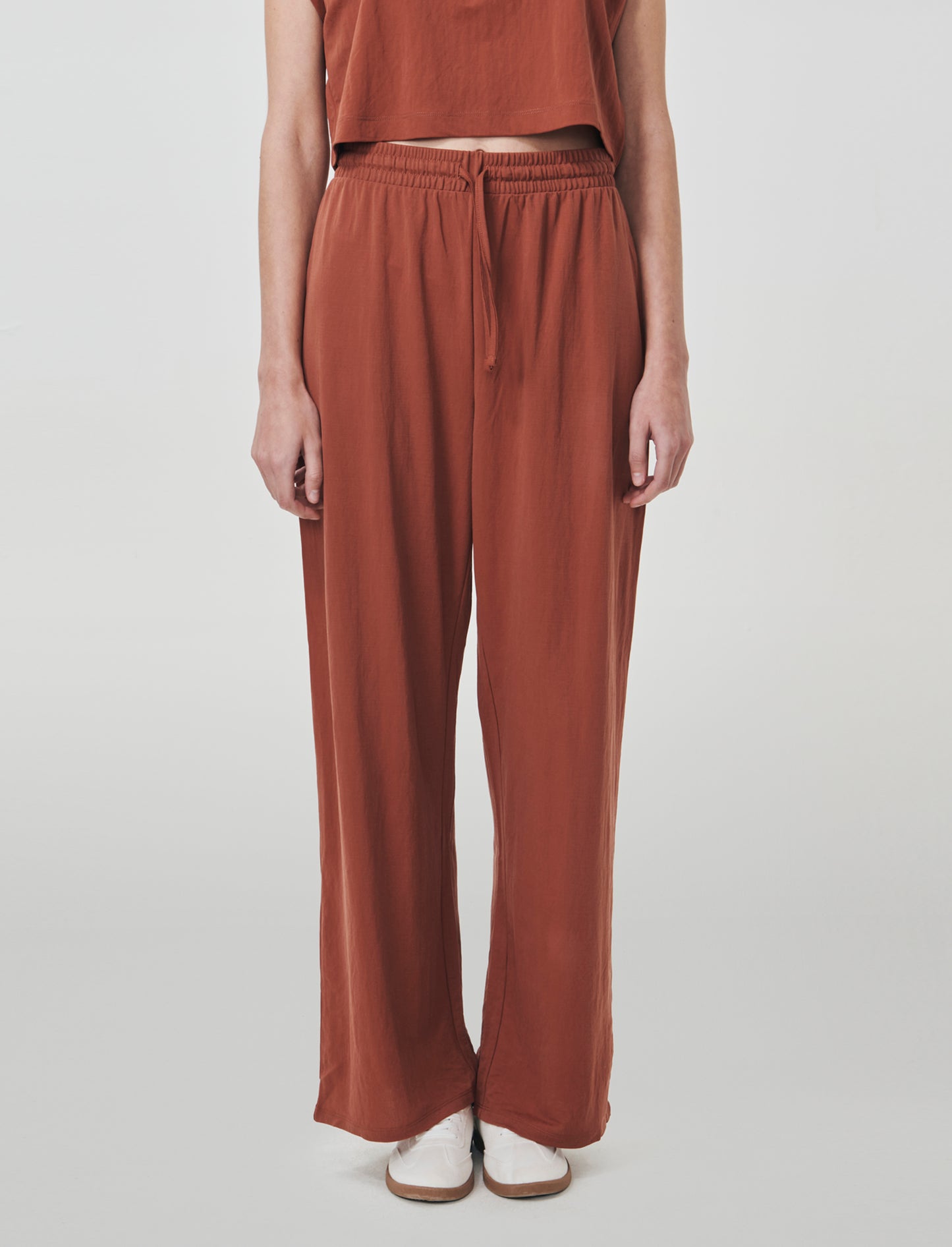 Pantalone Cavallo Basso con Elastico - Cognac
