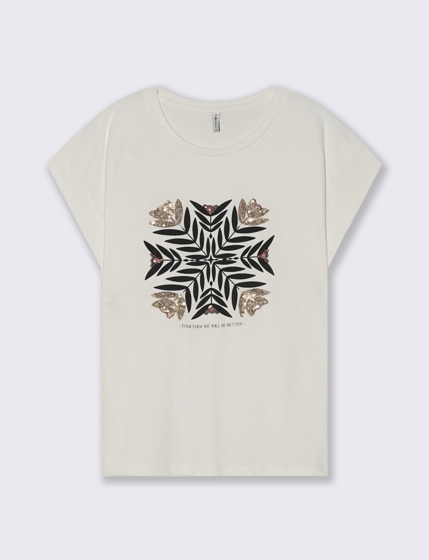 T-Shirt Manica Corta con Stampa Frontale - var 1