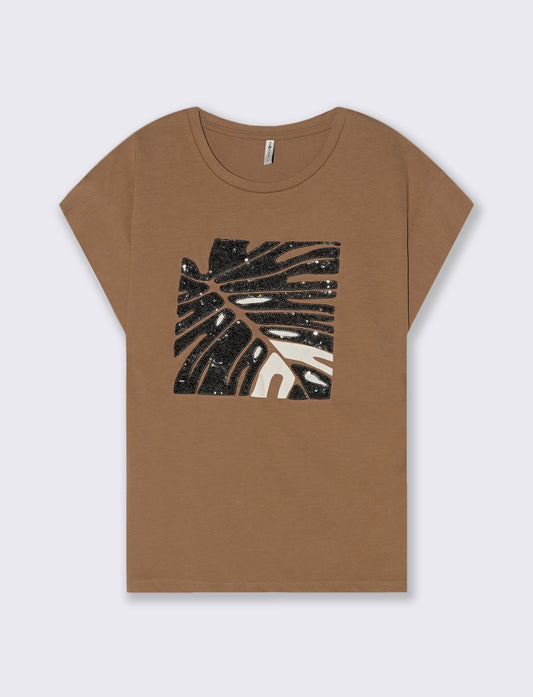T-Shirt Manica Corta con Stampa Frontale - var 3