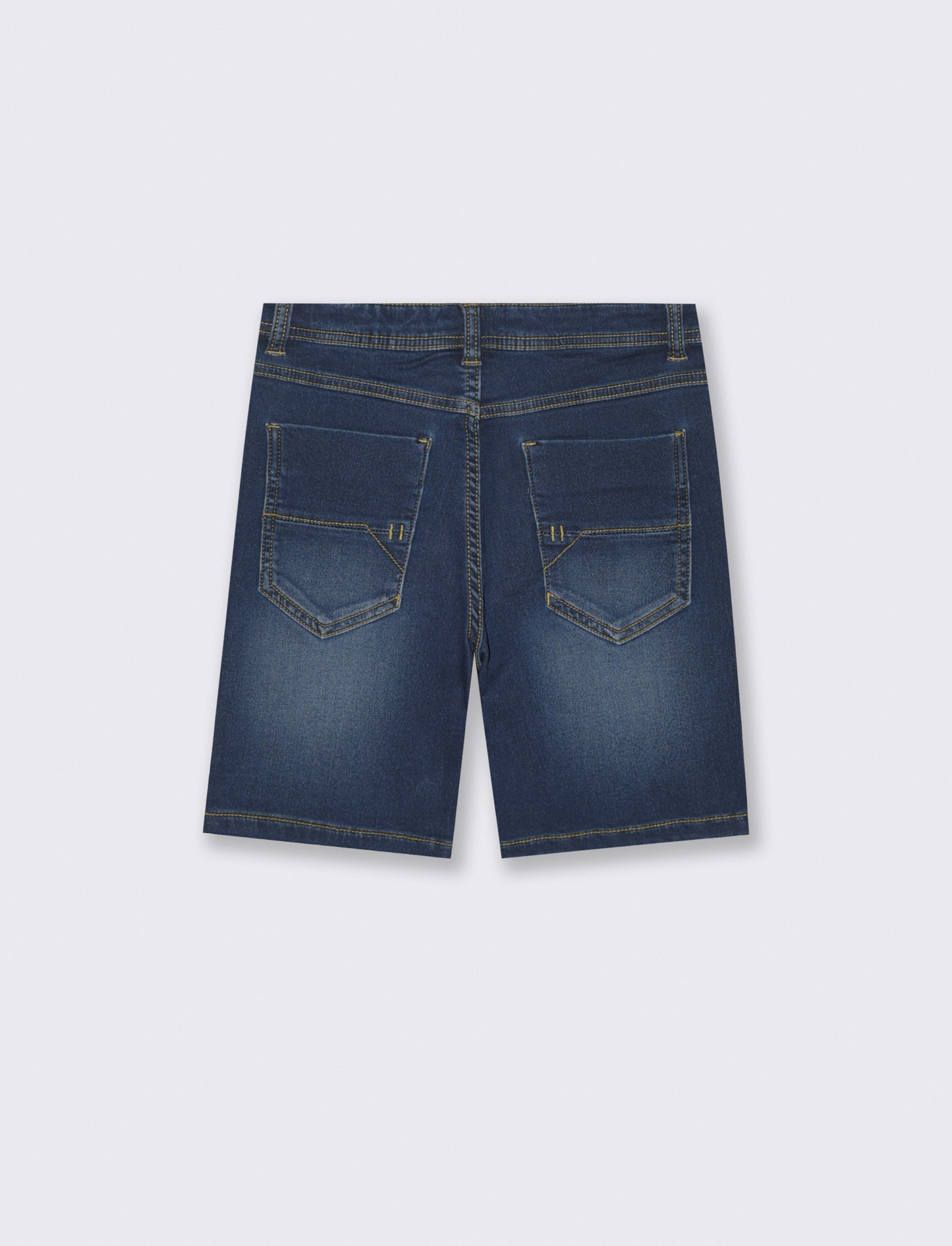 Bermuda 5 tasche effetto denim estivo - DENIM SCURO