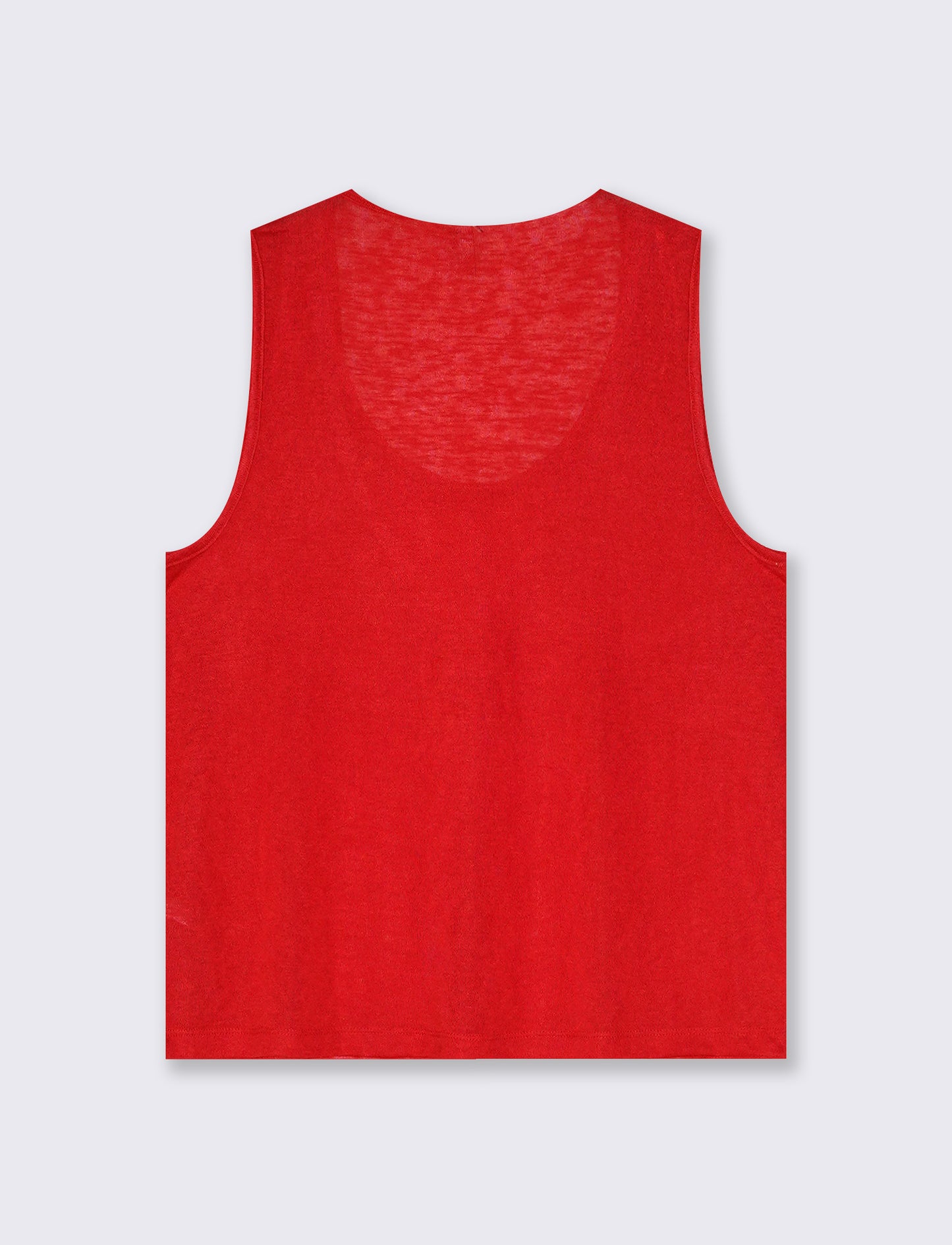 Top Scollo a V con Inserto Svasato - Corallo