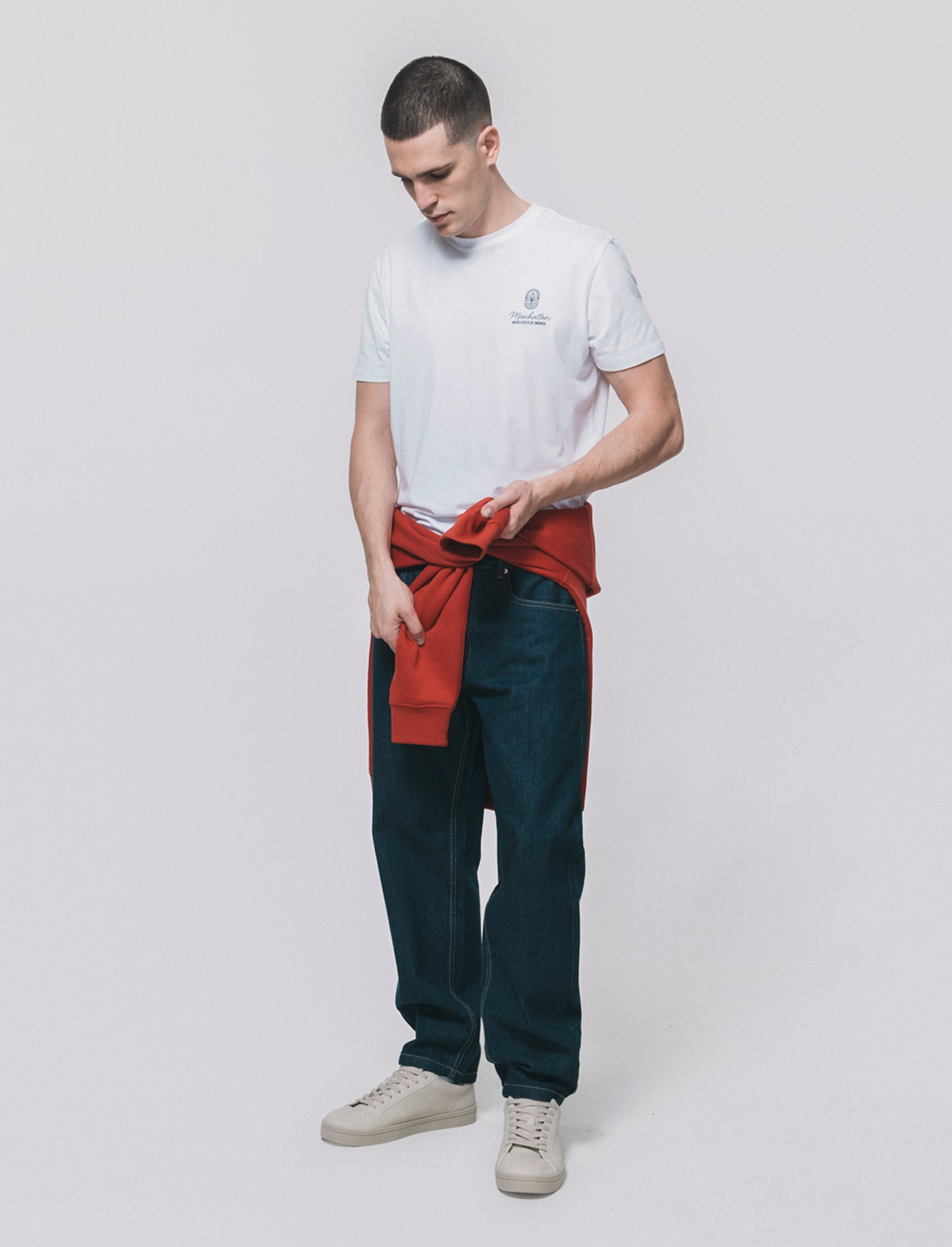 JEANS STRAIGHT FIT LAVAGGIO ZERO BLU - DENIM SCURO
