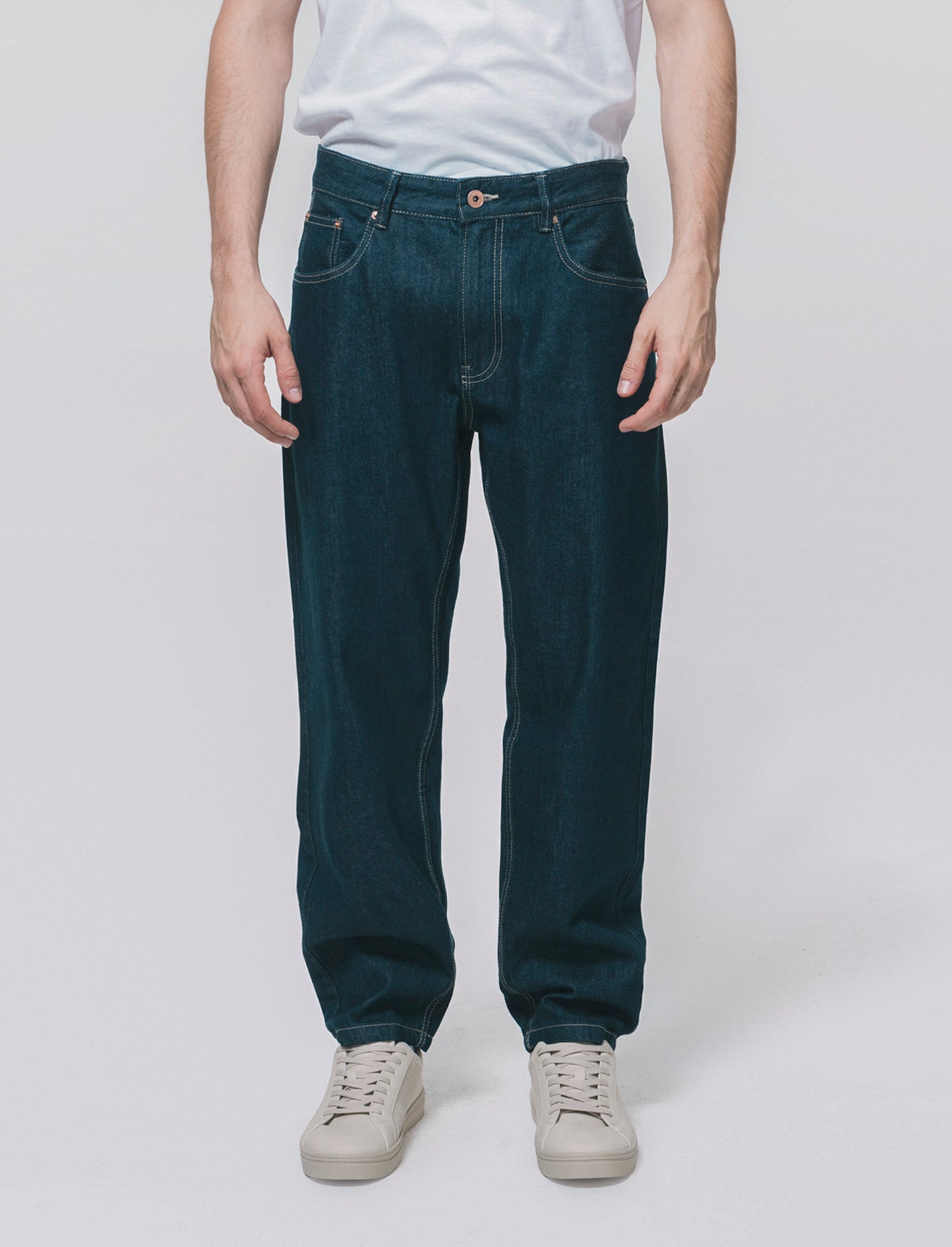 JEANS STRAIGHT FIT LAVAGGIO ZERO BLU - DENIM SCURO